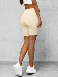 Krátke dámske legíny ecru OZONEE O/K5-J