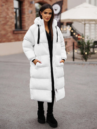 Dámska bunda biela OZONEE JS/5M3163/281Z