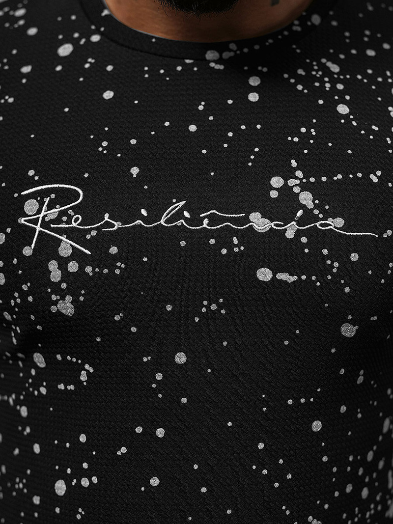 Pánske Tričko Čierne OZONEE O/P1113