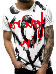 Pánske Tričko Biele OZONEE JS/KS1985