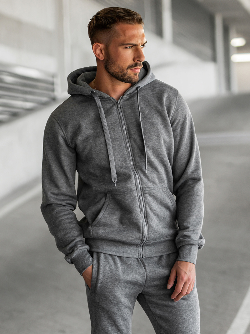 Pánska Tepláková Súprava Grafitová OZONEE JS/68C10386/5Z