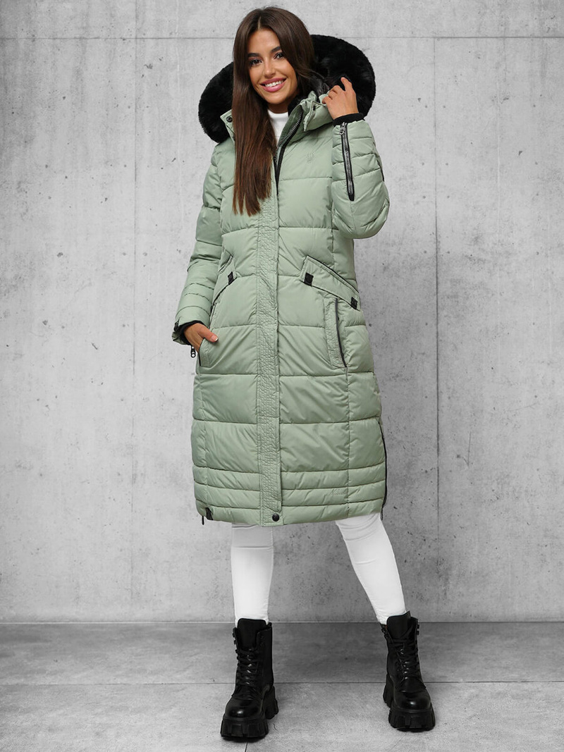 Dámska bunda mentolová OZONEE O/W377