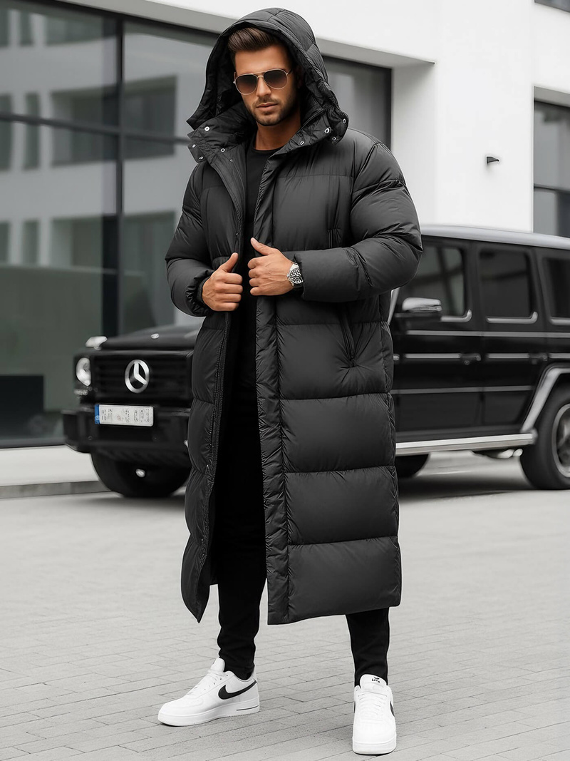 Pánska Bunda Čierna OZONEE O/M3202Z