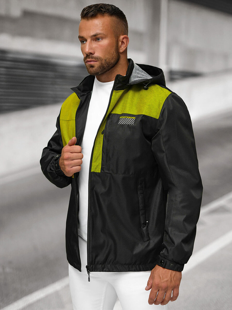 Pánska Bunda Čierna OZONEE JS/22M311/392Z