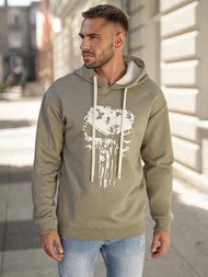 Pánska Mikina Khaki OZONEE JS/65B3907/29