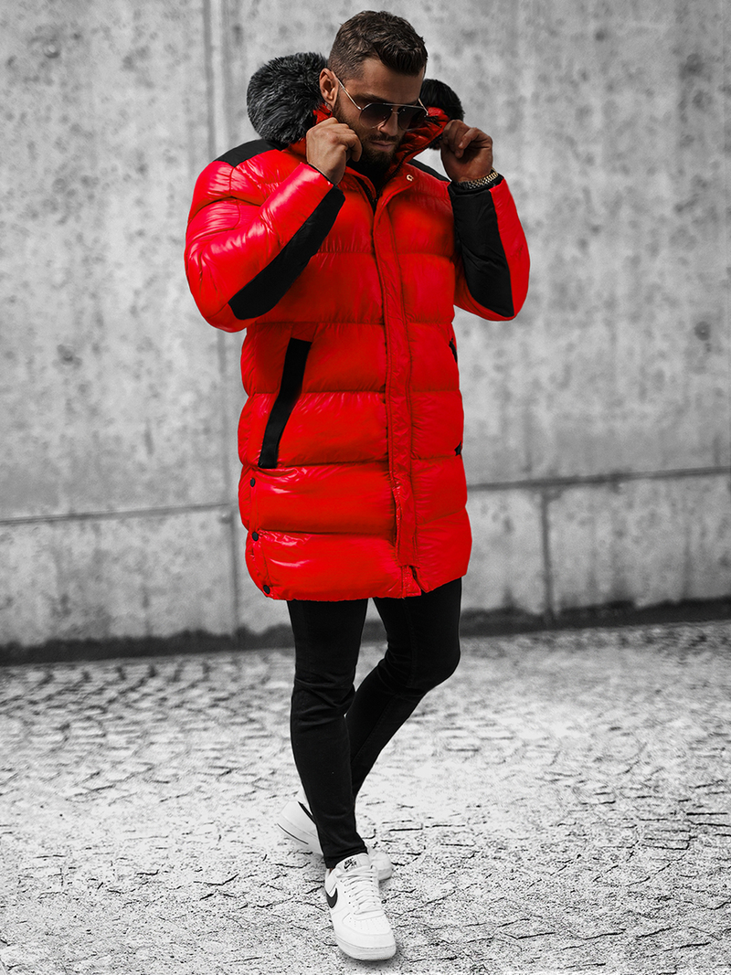 Pánska Bunda Červená OZONEE O/M800Z