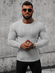 Pánsky Sveter Sivý OZONEE NB/MM6021/2Z