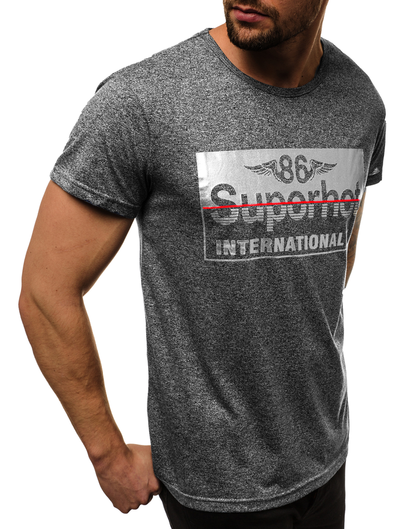 Pánske Tričko Čierne OZONEE JS/KS2056