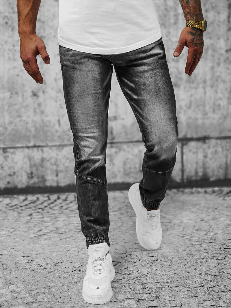 Pánske Jogger Nohavice Čierne OZONEE NB/MP0118N