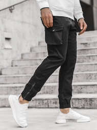 Pánske jogger nohavice Čierne OZONEE A/705