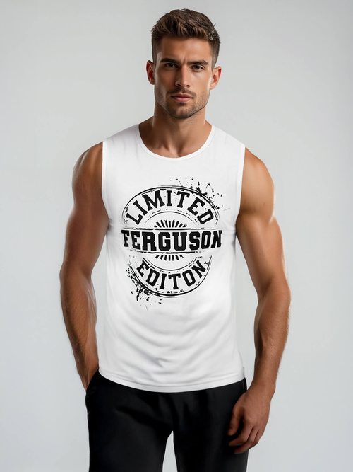 Pánske tielko Biele OZONEE JS/8B1725/1