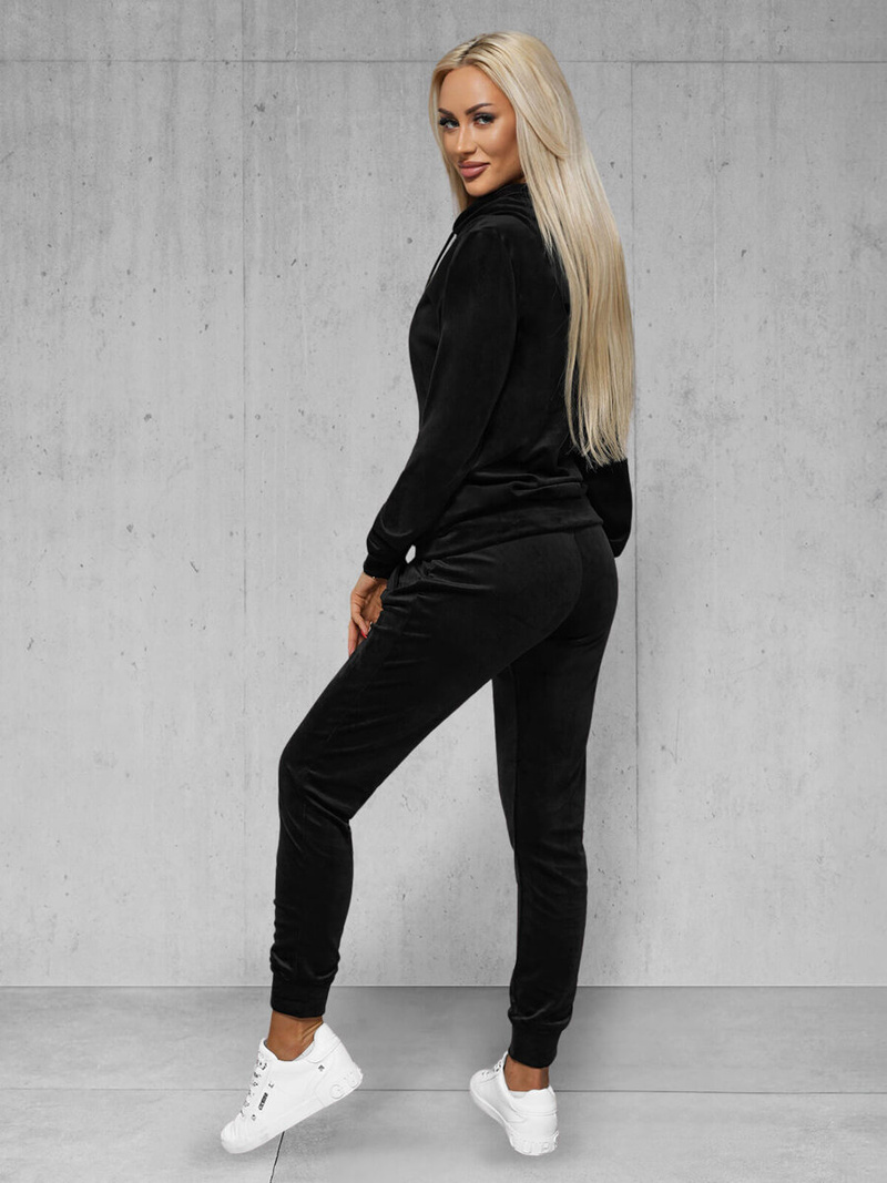 Dámska Velúrová Tepláková Súprava Čierny OZONEE JS/8C1176/3