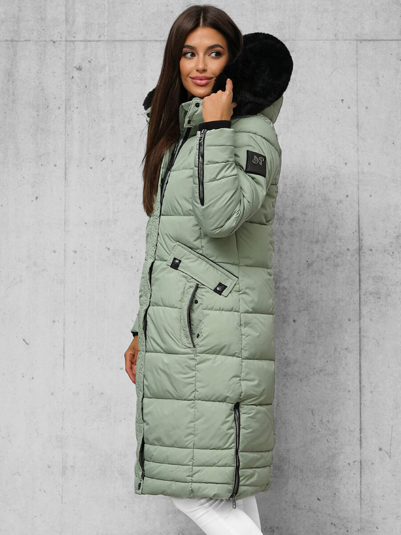 Dámska bunda mentolová OZONEE O/W377