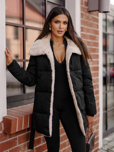 Dámska bunda čierna OZONEE JS/16M9165/392