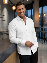 Pánska košeľa biela OZONEE V/V189