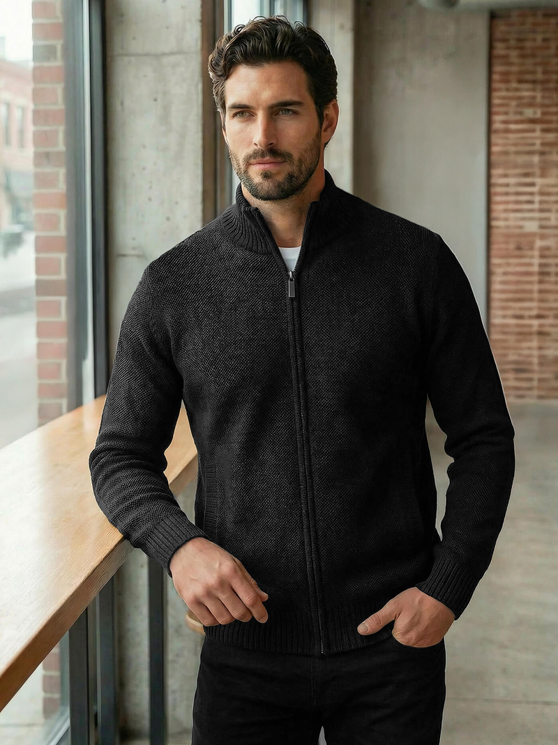 Pánsky Sveter Čierny OZONEE JS/59B3611/3