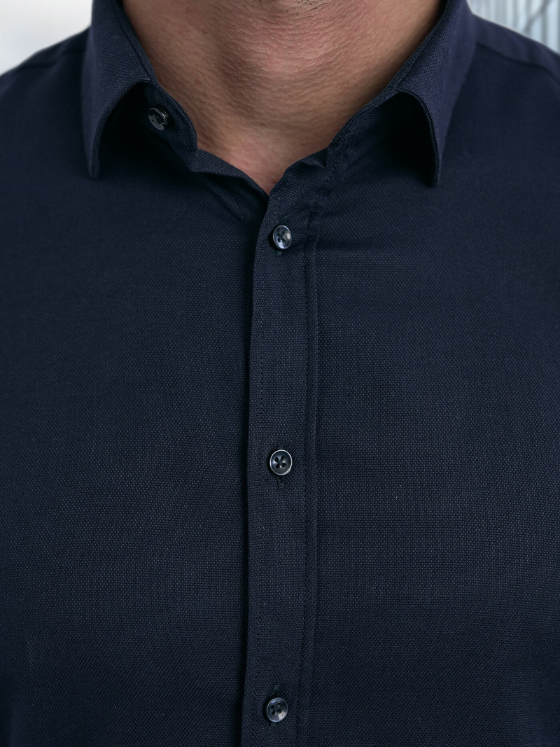 Pánska Košeľa Námornícka Modré OZONEE V/V188Z