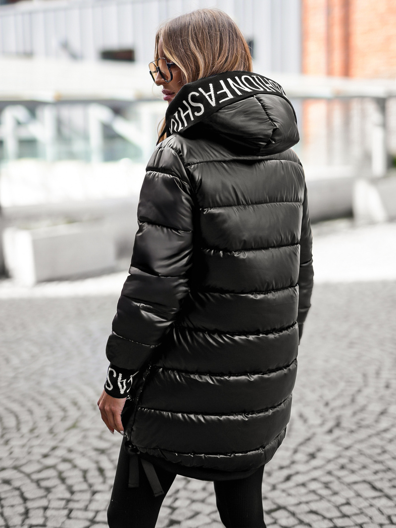 Dámska bunda čierna OZONEE JS/5M3188/392Z