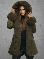 Dámska Zimná Bunda Zelená OZONEE JS/16M9062/136