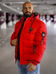 Pánska Bunda Červená OZONEE JS/57M7501/270