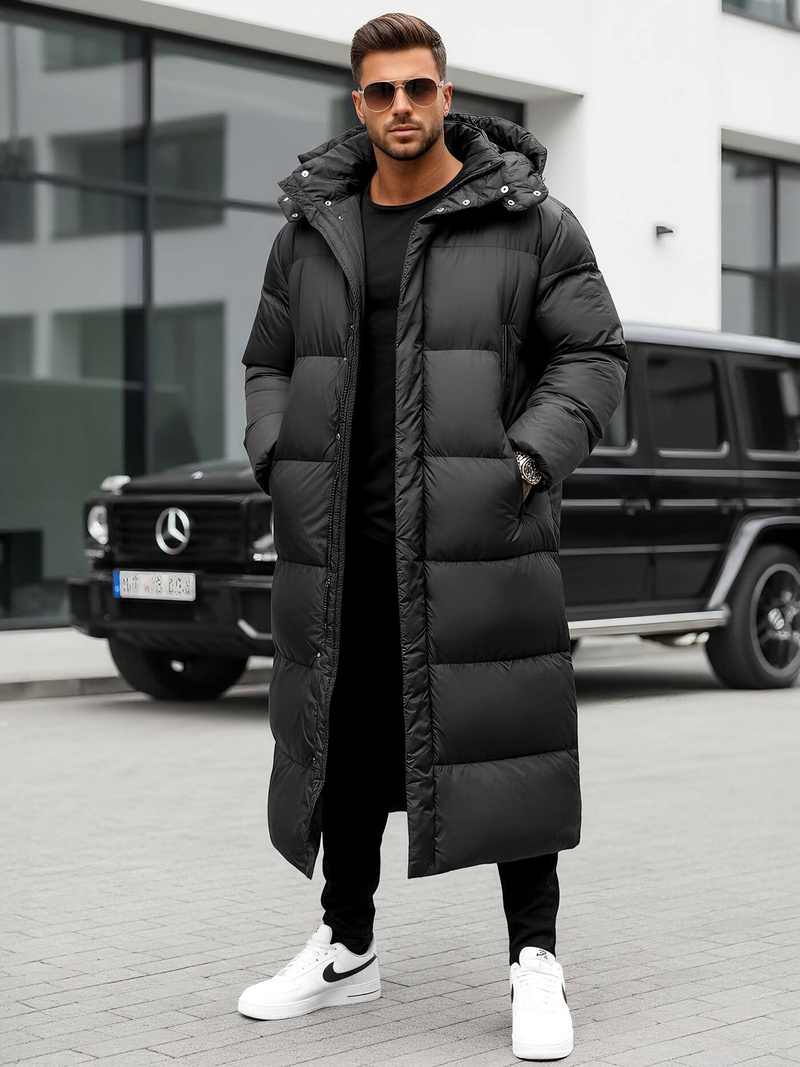 Pánska Bunda Čierna OZONEE O/M3202Z