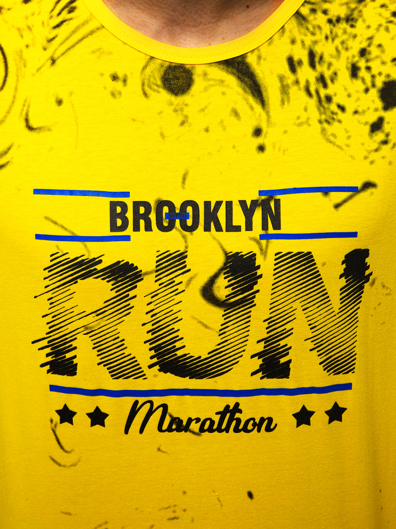 Pánske Tielko žlté OZONEE JS/KS2075Z