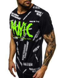 Pánske Tričko Čierne OZONEE JS/KS1998