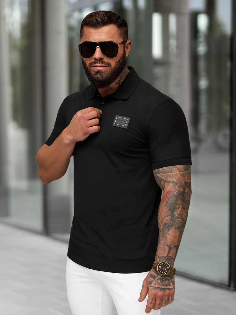 Pánska Polokošeľa Čierné OZONEE NB/MT3124