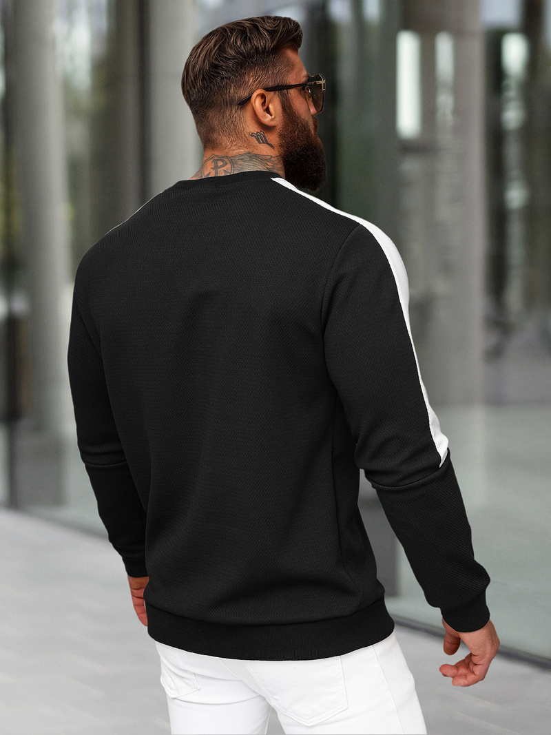 Pánska Mikina Čierna OZONEE O/P2033Z