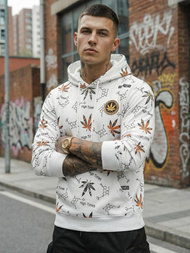 Pánska Mikina Biela OZONEE O/B266Z