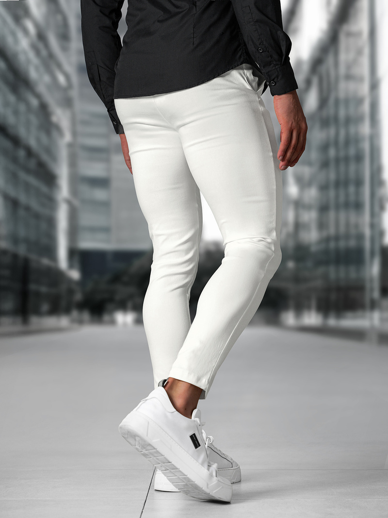 Pánske Nohavice Ecru OZONEE O/P4049Z