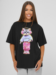 Dámske Tričko Čierne OZONEE DJ77423