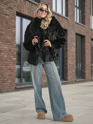 Dámska bunda čierna OZONEE JS/11Z8261