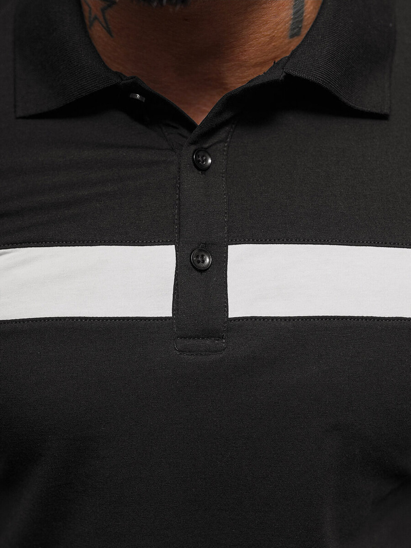 Pánska Polokošeľa Čierné OZONEE NB/MT3108