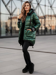 Dámska bunda zelené OZONEE JS/5M3188/238Z
