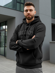 Pánska Mikina Čierna OZONEE JS/8B1969/3