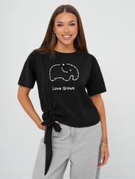 Dámske Tričko Čierne OZONEE JS/RJ77247