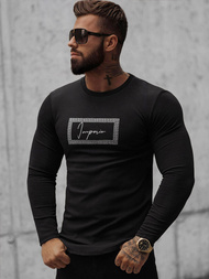 Pánska Mikina Čierna OZONEE O/D7192