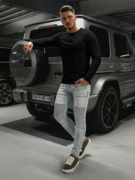 Pánske džínsy Svetlo Modré OZONEE O/EM8889Z