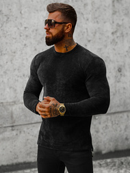 Pánska Mikina Čierna OZONEE O/D7289