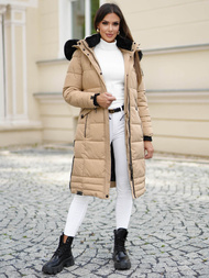 Dámska bunda béžová OZONEE O/W377Z