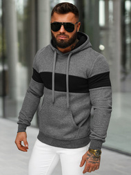 Pánska Mikina Grafitová OZONEE JS/8B1316/5