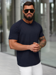 Pánske Tričko Námornícke Modré OZONEE JS/8T88/25Z