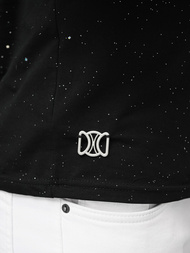 Pánske Tričko Čierne OZONEE O/QQ1388