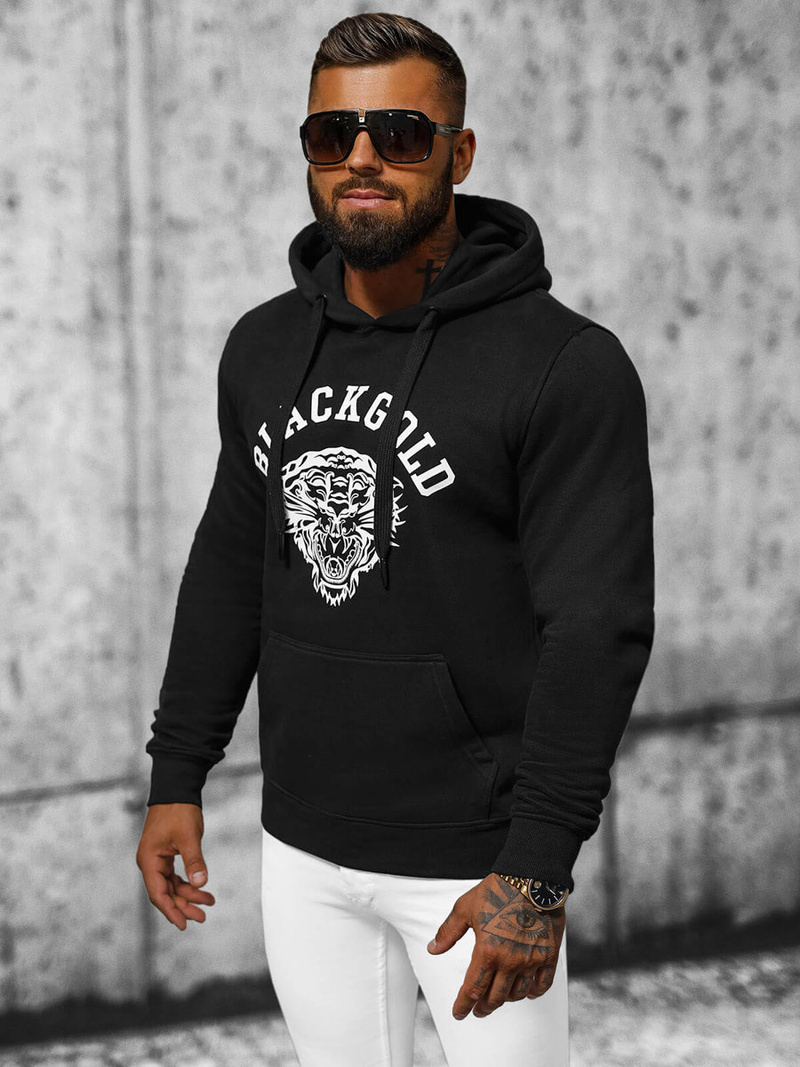 Pánska Mikina Čierna OZONEE NB/MF2007