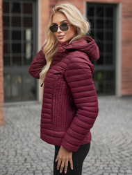 Dámska Bunda Bordová OZONEE JS/11Z8228Z