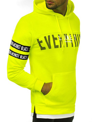 Pánska Mikina žltá neón OZONEE MACH/3123
