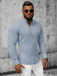 Pánska Košeľa Modrá OZONEE O/V28