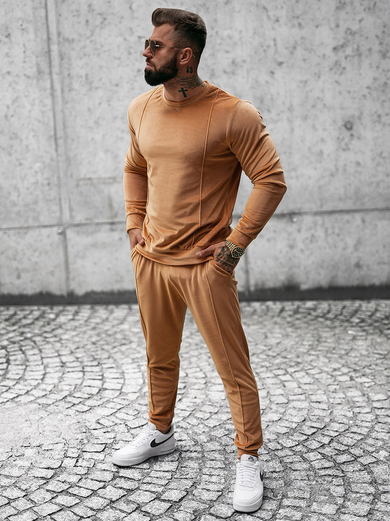 Pánska Tepláková Súprava Camelová OZONEE O/12129