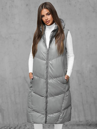 Dámska Vesta Sivé OZONEE JS/5M3183/105